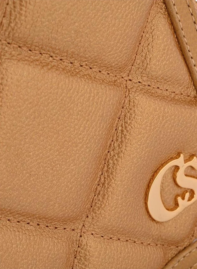 Carmen Steffens  Quilted Bag Classic Golden for Women | Best Price UAE