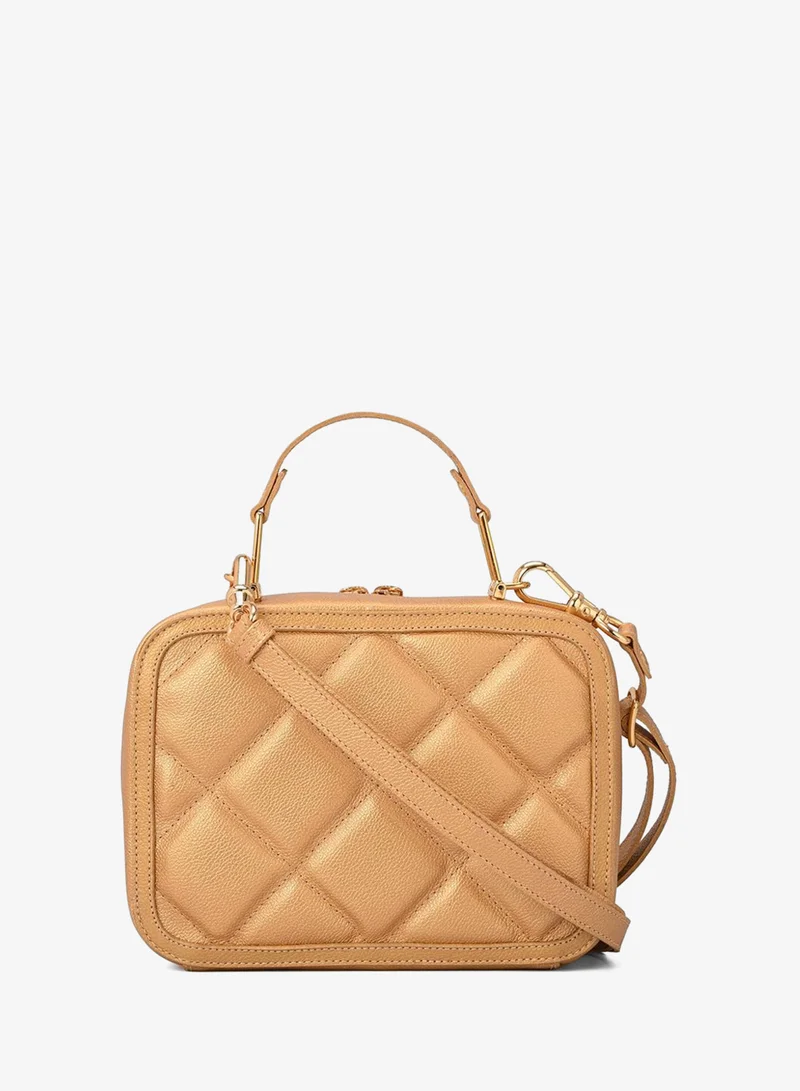 Carmen Steffens  Quilted Bag Classic Golden for Women | Best Price UAE