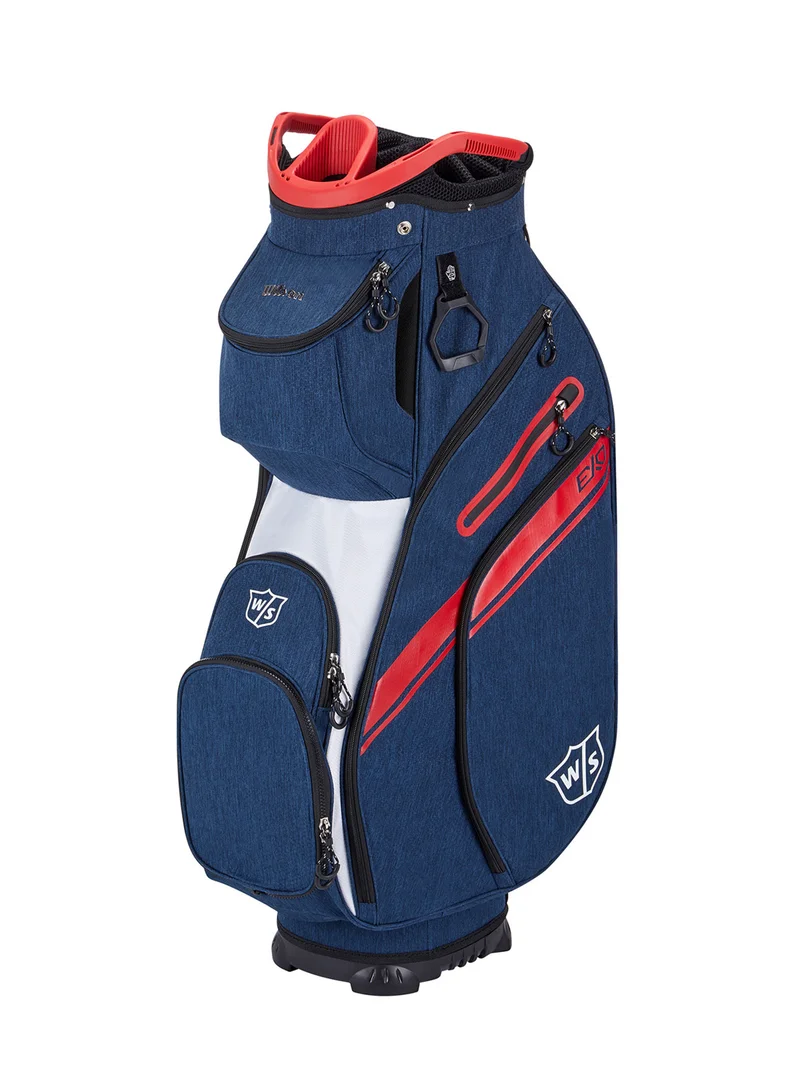 Exo II Golf Cart Bag with 14 divided club sections, Navy