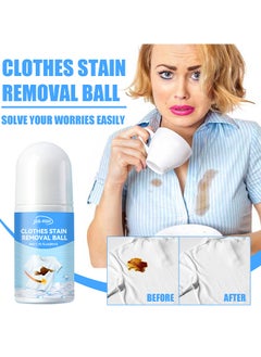 JUE-FISH Stain Remover Roller-Ball Cleaner For Clothes, Portable No-Wash Instant Stain Remover Pen, Ideal For Emergency Stain Removal For Clothes 50ML  - Image 2