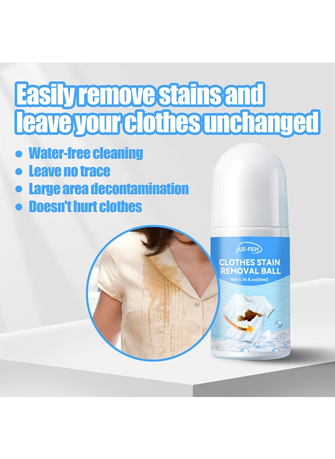 JUE-FISH Stain Remover Roller-Ball Cleaner For Clothes, Portable No-Wash Instant Stain Remover Pen, Ideal For Emergency Stain Removal For Clothes 50ML  - Image 5