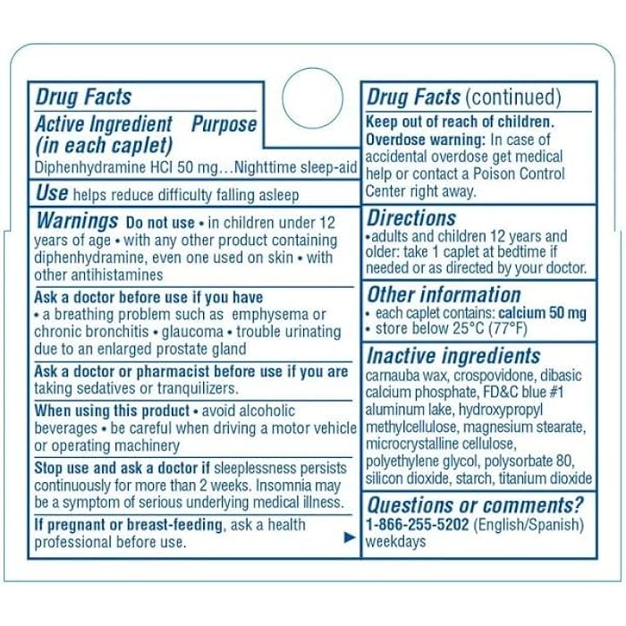 Sominex Nighttime Sleep-Aid Caplets, Maximum Strength, 16 ea (Pack of 6) - Image 5