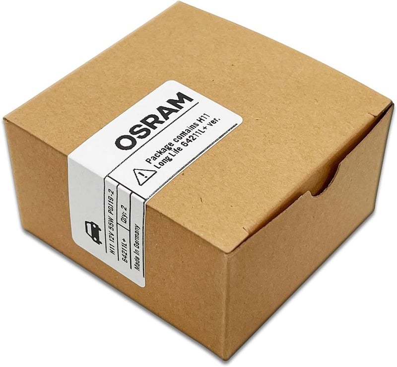 OSRAM H11 OEM Original Standard Halogen Headlight Bulbs 12V 55W 64211L+ (Long Life) Made in Germany | Pack of 2 - Image 5