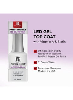 RC Red Carpet Manicure Fortify & Protect Led Gel Top Coat  - Image 3