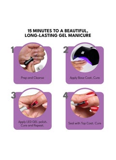 RC Red Carpet Manicure Fortify & Protect Led Gel Top Coat  - Image 5