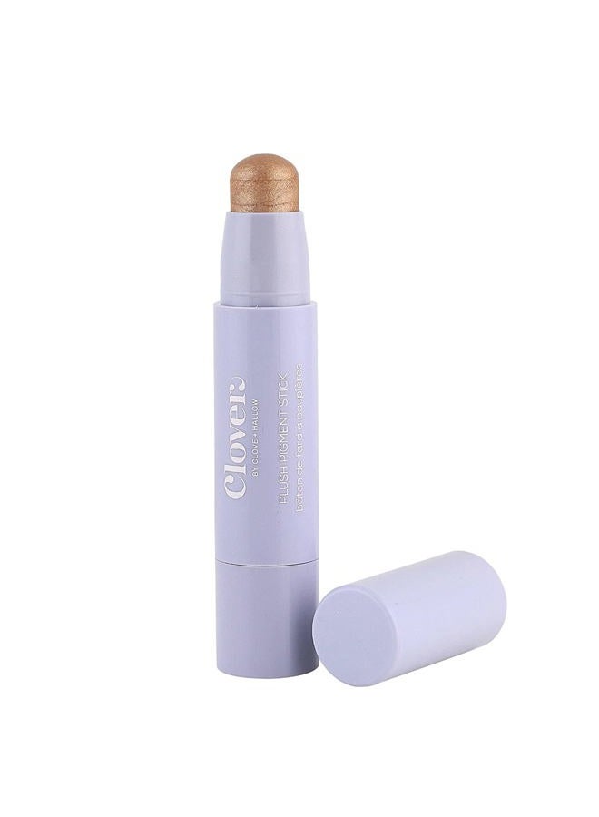 Clover Plush Pigment Cream Eyeshadow Stick | Creamy Texture, Long Lasting Eye Makeup, Less Smudge, Shimmery Eyeshadow | Cruelty-Free & Vegan Eye Makeup | Shade - Sandstone - Image 1