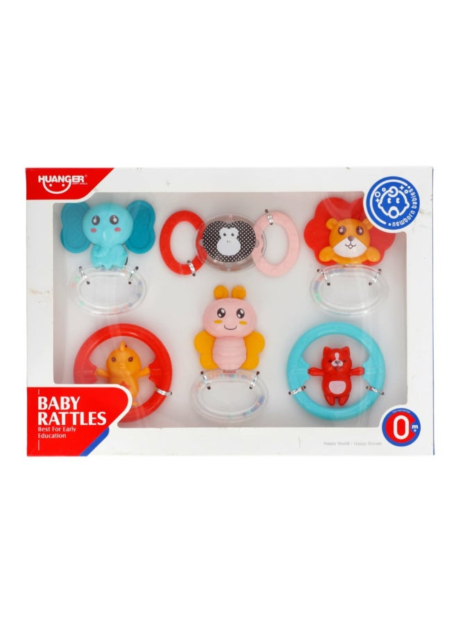 HUANGER طقم ألعاب رنين عضاضة، 6 قطع - Image 2