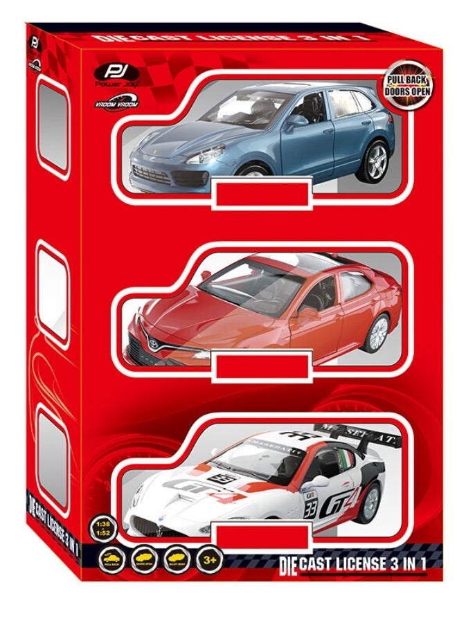 Power Joy Vroom Vroom Diecast Msz Licensed 3 Pieces 4.5-Inches, Assorted 1 Piece (Style & Color May Vary) Each Sold Separately - Image 3