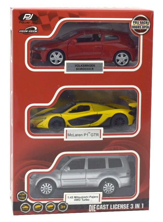 Power Joy Vroom Vroom Diecast Msz Licensed 3 Pieces 4.5-Inches, Assorted 1 Piece (Style & Color May Vary) Each Sold Separately - Image 4