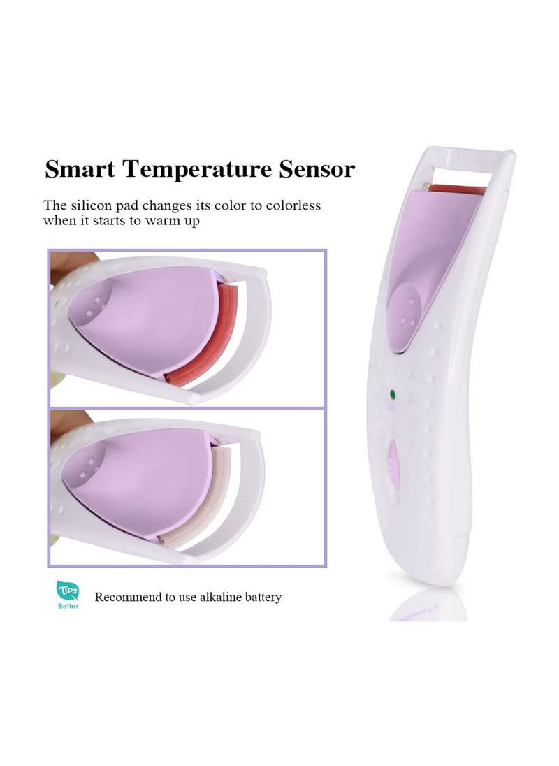Arabest - One-Step Electric Eyelash Curler with Elastic Silicone Pad (Pink) - Image 1