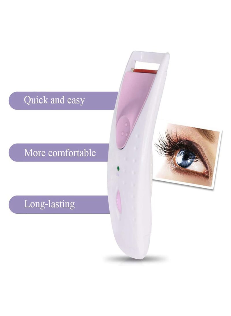 Arabest - One-Step Electric Eyelash Curler with Elastic Silicone Pad (Pink) - Image 1