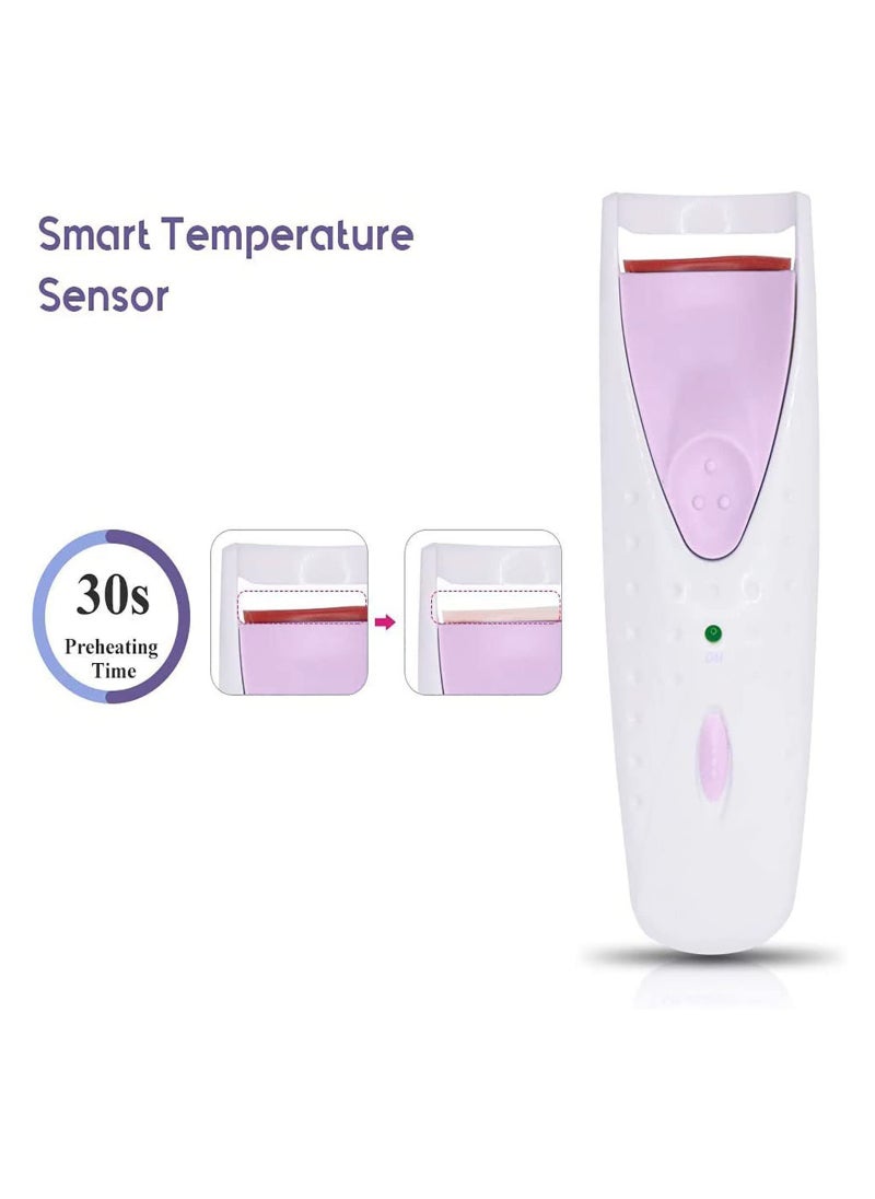 Arabest - One-Step Electric Eyelash Curler with Elastic Silicone Pad (Pink) - Image 1