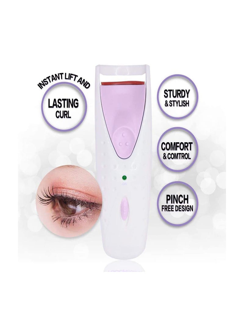 Arabest - One-Step Electric Eyelash Curler with Elastic Silicone Pad (Pink) - Image 1