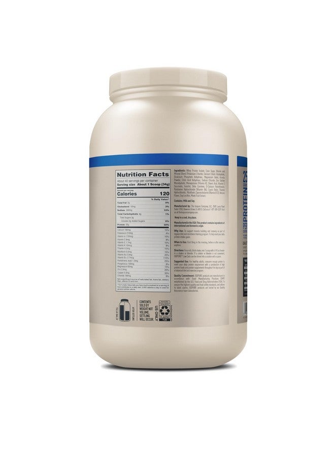 Isopure Low Carb 100% Pure Whey Isolate Protein Powder, Lactose Free, Gluten Free, With Vitamins, Vanilla, 25g Protein Per Serving, 3 Lbs, 40 Servings - Image 2