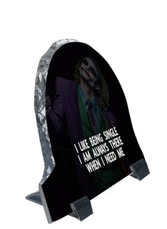 Service Zone Printed Marble Frame For Table Top I Like Being Single Iam Always There When I Need Me  - Image 2