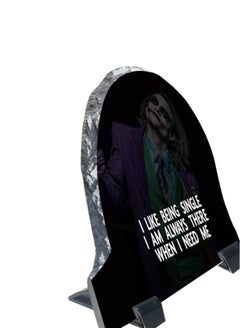 Service Zone Printed Marble Frame For Table Top I Like Being Single Iam Always There When I Need Me  - Image 3