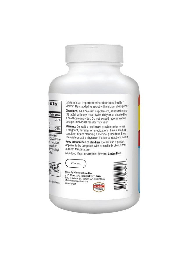 21st Century Calcium 500 mg Plus D3 Tablets, 400 Count - Image 5