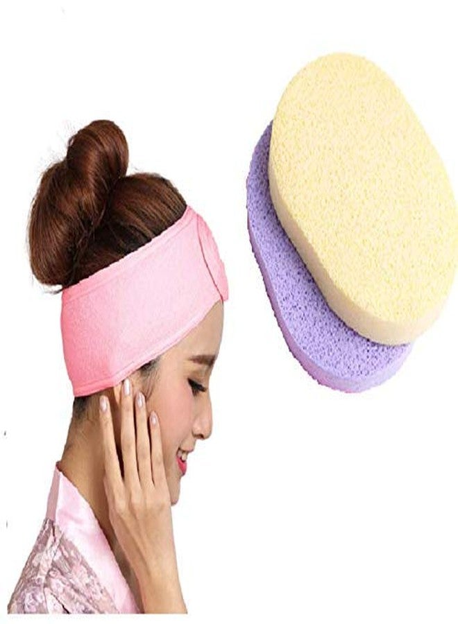 Talora Makeup Wash Pad Cleansing & Exfoliating Facial Sponge Brush Reusable Makeup Tools Accessories(Color_Multi) (2 PCS Sponge Brush) - Image 1