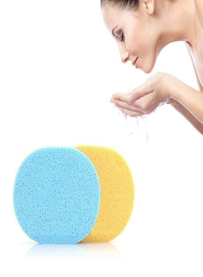 Talora Makeup Wash Pad Cleansing & Exfoliating Facial Sponge Brush Reusable Makeup Tools Accessories(Color_Multi) (2 PCS Sponge Brush) - Image 4