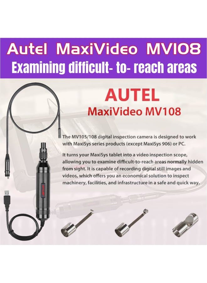 Autel MaxiCheck MX900 Obd2 Scanner + Free MaxiVideo MV108, All System Diagnostic Scan Tool for Cars with 40+ Reset Services, Better Autos maxisys Tool, Upgrade of autel MX 808 MK 808 900 S PRO - Image 2