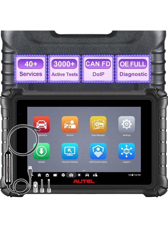 Autel MaxiCheck MX900 Obd2 Scanner + Free MaxiVideo MV108, All System Diagnostic Scan Tool for Cars with 40+ Reset Services, Better Autos maxisys Tool, Upgrade of autel MX 808 MK 808 900 S PRO - Image 1