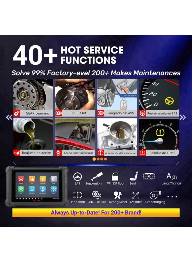 Autel MaxiCheck MX900 Obd2 Scanner + Free MaxiVideo MV108, All System Diagnostic Scan Tool for Cars with 40+ Reset Services, Better Autos maxisys Tool, Upgrade of autel MX 808 MK 808 900 S PRO - Image 4