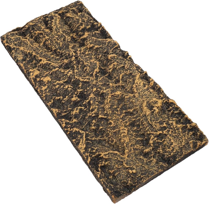 Rock Terrarium Background, Reptile Tank Background Board, High Simulation PU Habitat Climbing Board with Clear Texture, for Rainforest Fish or Reptile Enclosure (26.5 * 12.5cm) - Image 4