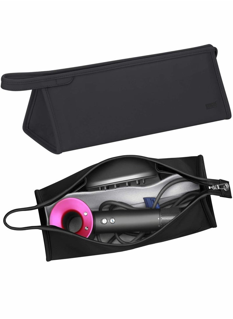 Y&D Travel Organizer for Dyson Airwrap Curling Iron Styler Compatible Portable Hair Dryer and Accessories (Black)  - Image 1