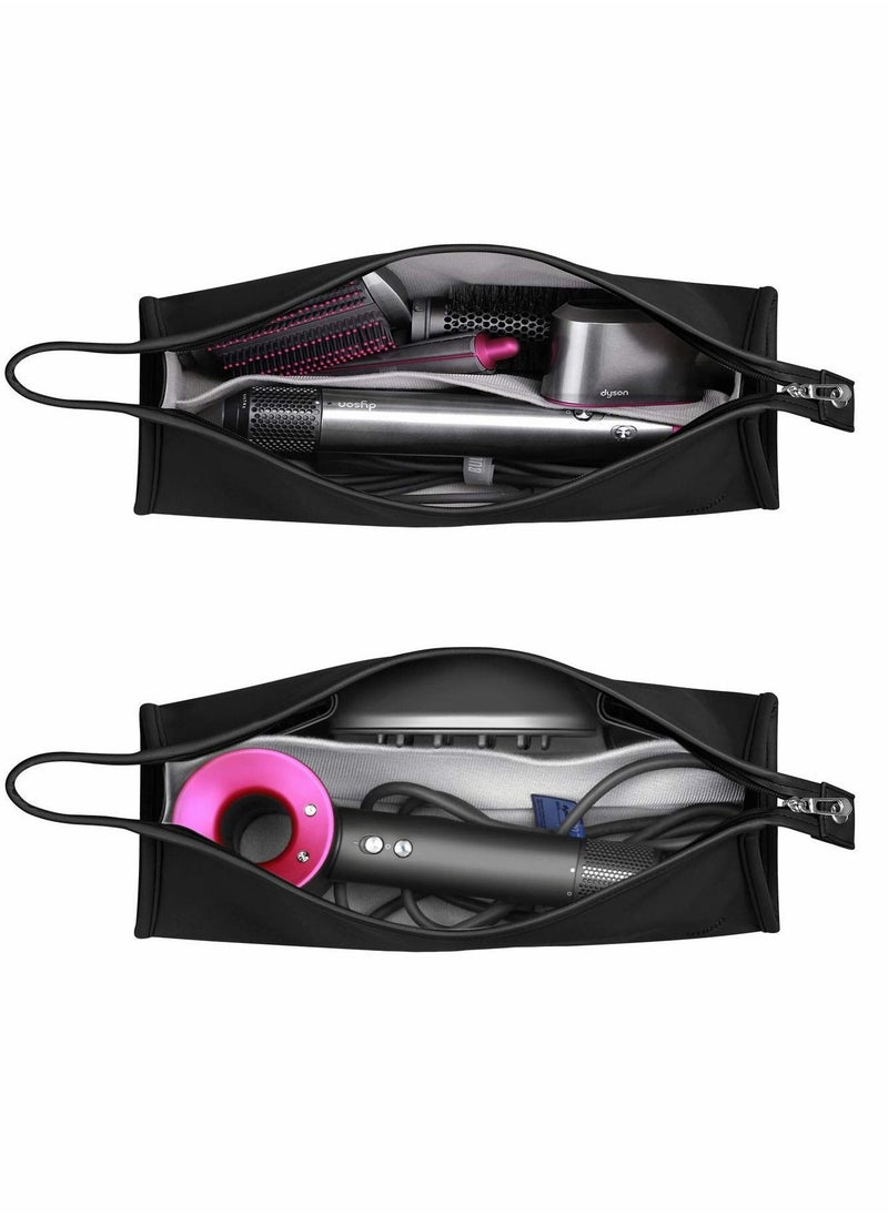 Y&D Travel Organizer for Dyson Airwrap Curling Iron Styler Compatible Portable Hair Dryer and Accessories (Black)  - Image 2
