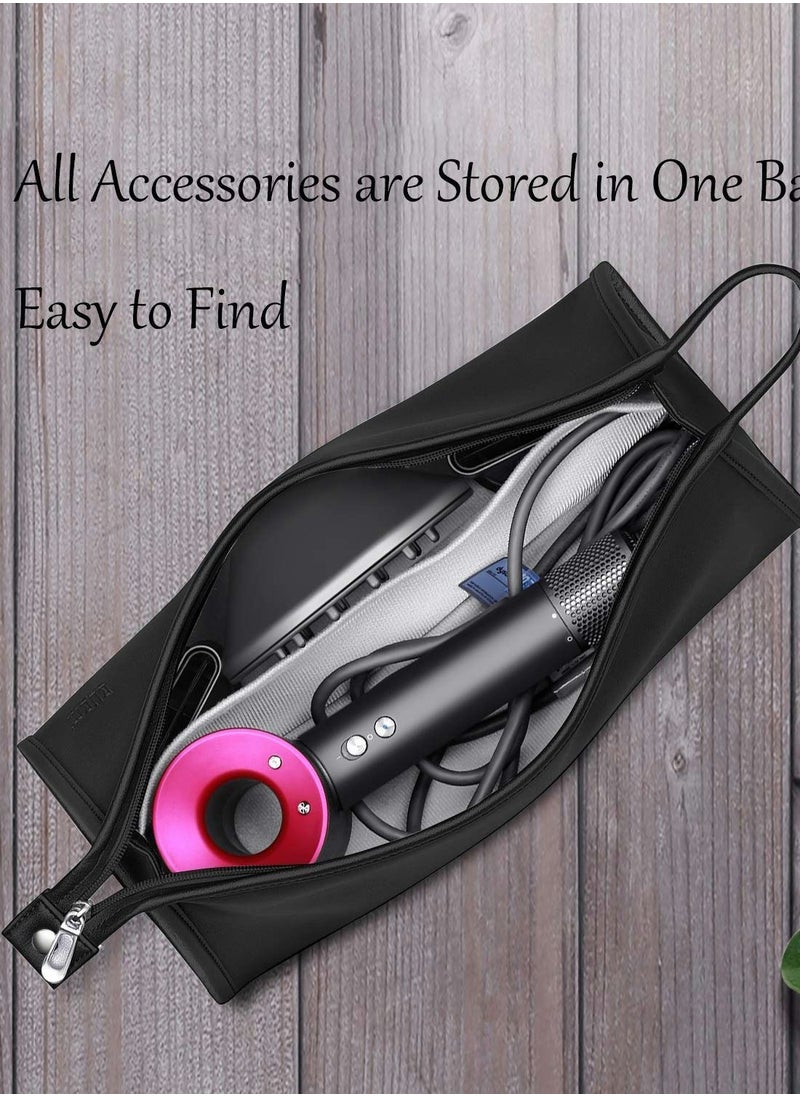 Y&D Travel Organizer for Dyson Airwrap Curling Iron Styler Compatible Portable Hair Dryer and Accessories (Black)  - Image 5