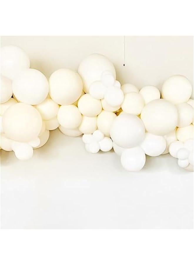 Arabest 66 count 12 inch White Sand Latex Party Balloons for Wedding, Bridal Shower, Baby Shower, Birthday, Graduation, Anniversary, Bachelorette, Engagement Party Decorations - Image 3