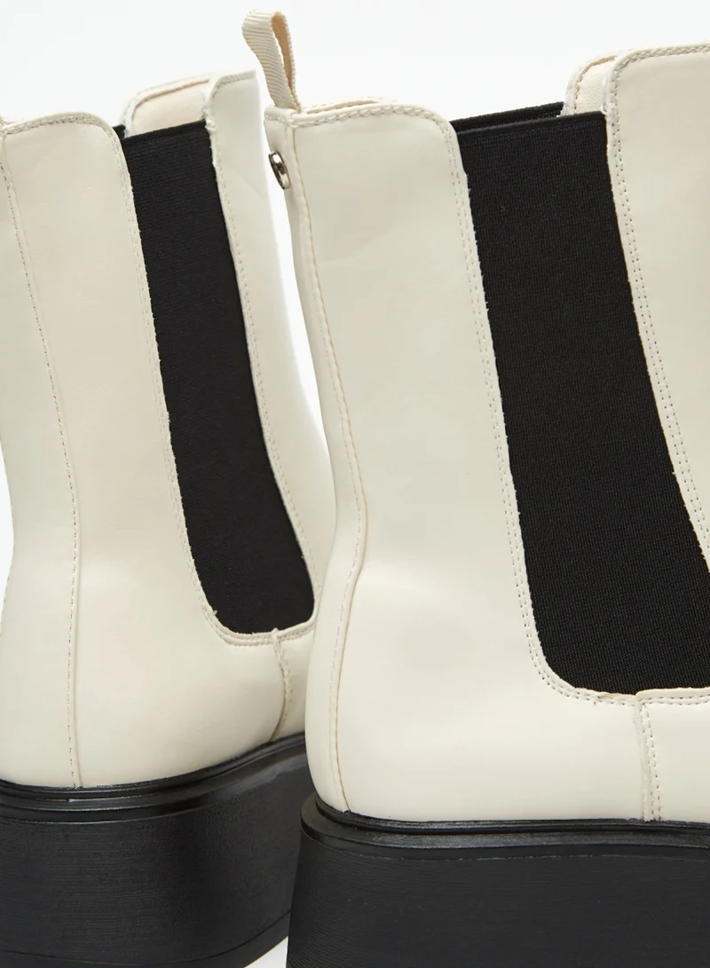 Flora Bella Solid Slip On High Shaft Boots With Pull Tabs By Shoexpress