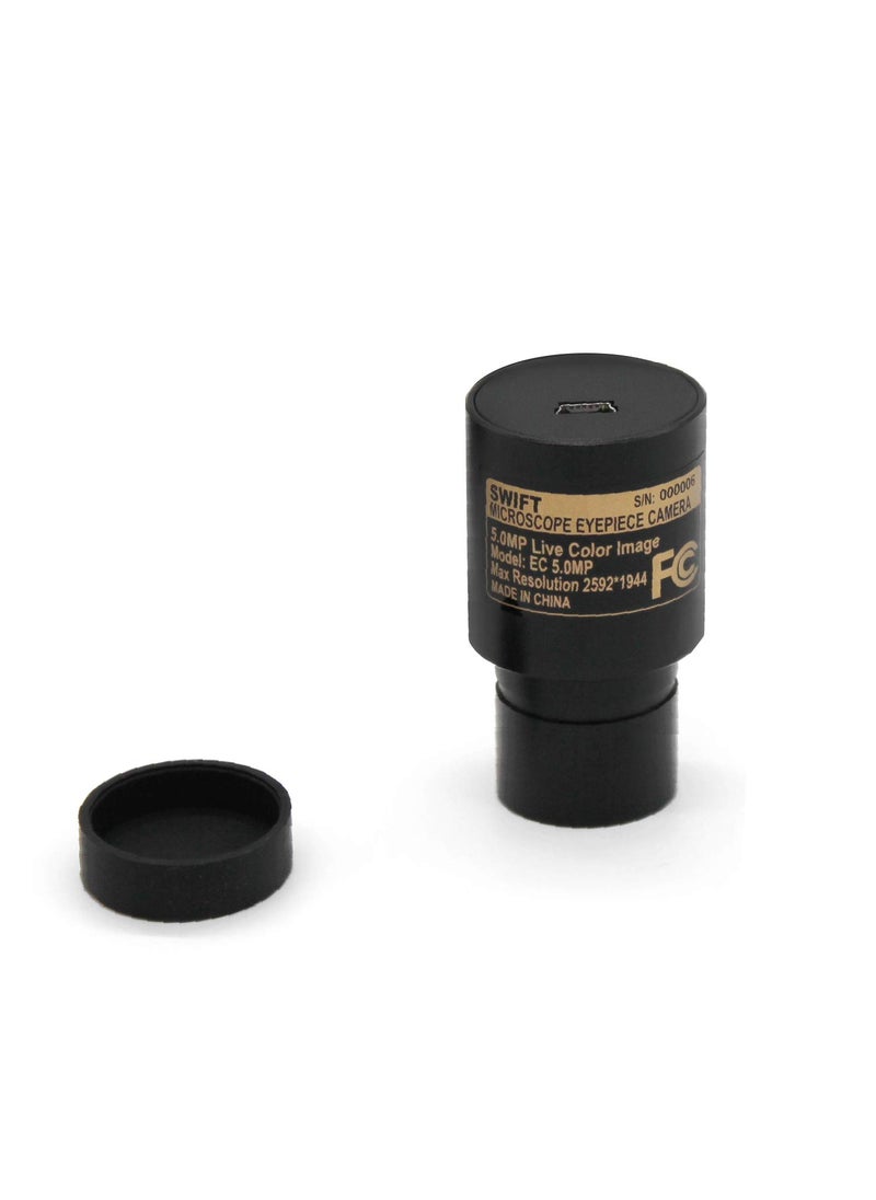 Swift Swift 5.0 Megapixel Digital Camera for Microscopes, Eyepiece Mount, USB 2.0 Connection, Color Photography and Video, Windows and Mac Compatible  - Image 1