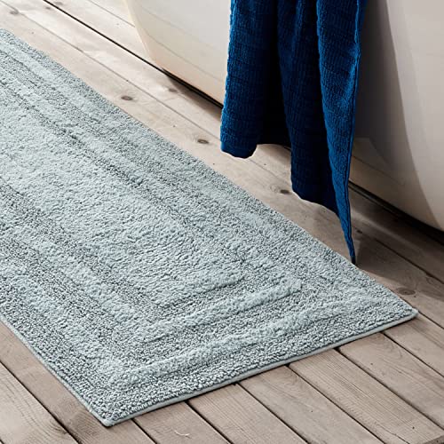 Eddie Bauer - Bathroom Rug, 100% Soft Plush Tufted Cotton Runner Rug, Highly Absorbent, Quick-Dry, and Skid-Resistant Backing (Logan Green, 22" x 60") - Image 3