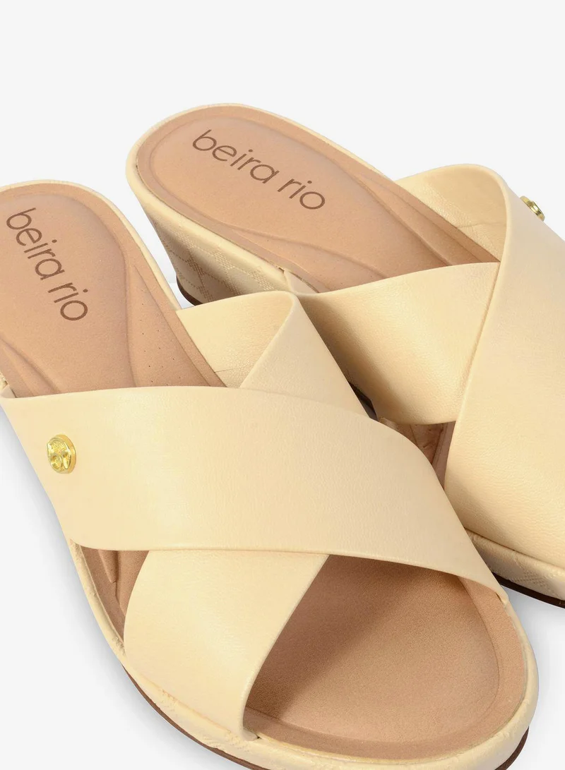 Beira Rio  Auu Corss Strap Flat Sandal for Women | Best Price UAE