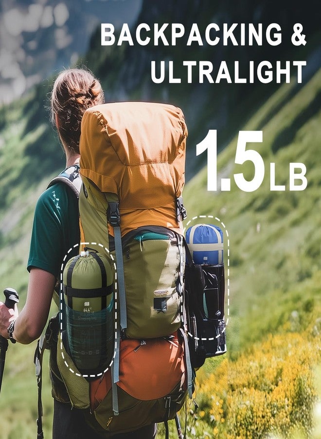 TANSTRIDER Ultralight Sleeping Bag, Warm Weather Portable Compact Sleeping Bags for Adults Kids, Waterproof, Lightweight, Comfort with Compression Sack for 3 Season Camping, Backpacking, Hiking, Traveling - Image 2