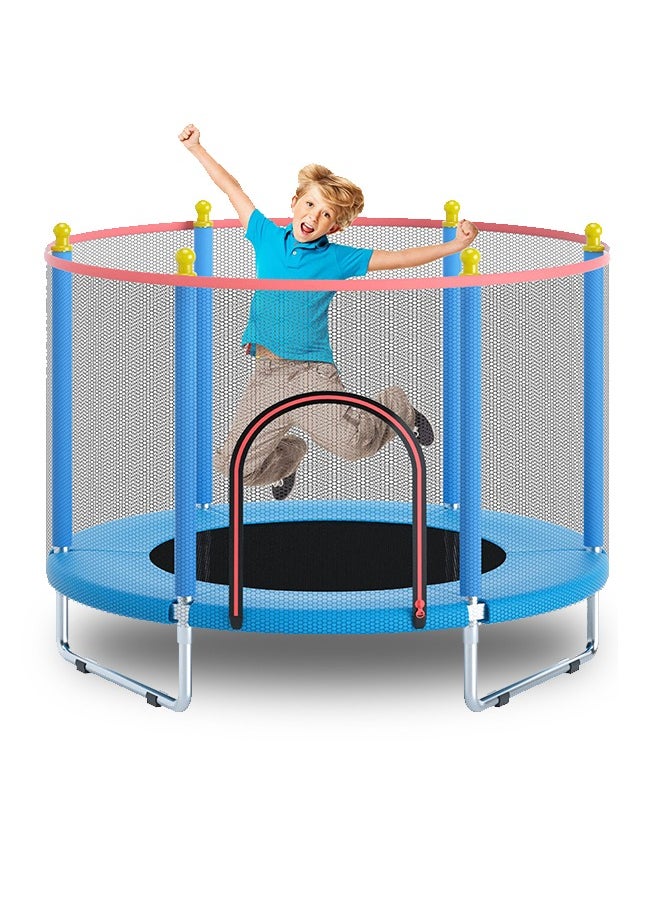 Telawah Telawah 55" Indoor/Outdoor Trampoline for Kid  with Safety Enclosure Net Adjustable Toddler Gifts for Boys & Girls  - Image 1