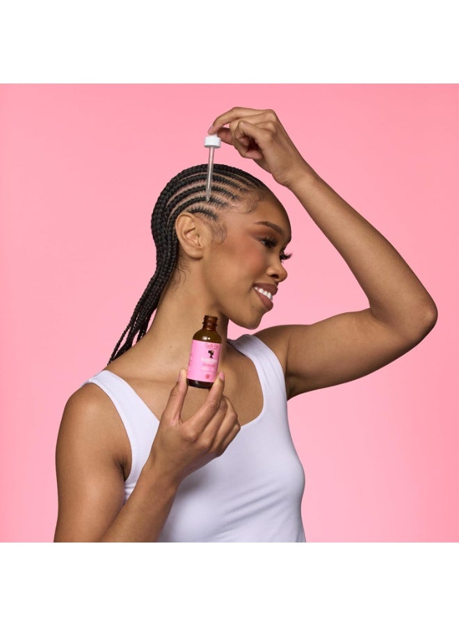 قطرات "Rejuva Grow Back" من "Camille Rose" لتعزيز نمو الشعر، تحتوي على زيت الخروع وزيت النعناع ونبات البلميط المنشاري، سعة 1.9 أونصة سائلة. - Image 3