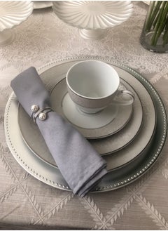 RTYY 8Pcs Silver Pearl Napkin Rings Retro And Simple Style Silver Napkin Ring Pearls，Silver Metal Electroplated Napkin Rings For Family Dinner Wedding Table Decoration Birthday Party Decoration  - Image 3