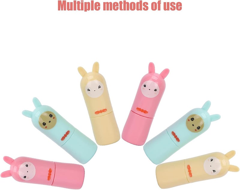 DIY Lipstick Kit Cartoon Lip Balm Bottles, Creative Homemade Lip Balm Containers, 6 Pcs Empty Lipstick Tubes for Crafting, Ideal MotherWifeGirlfriend - Image 2