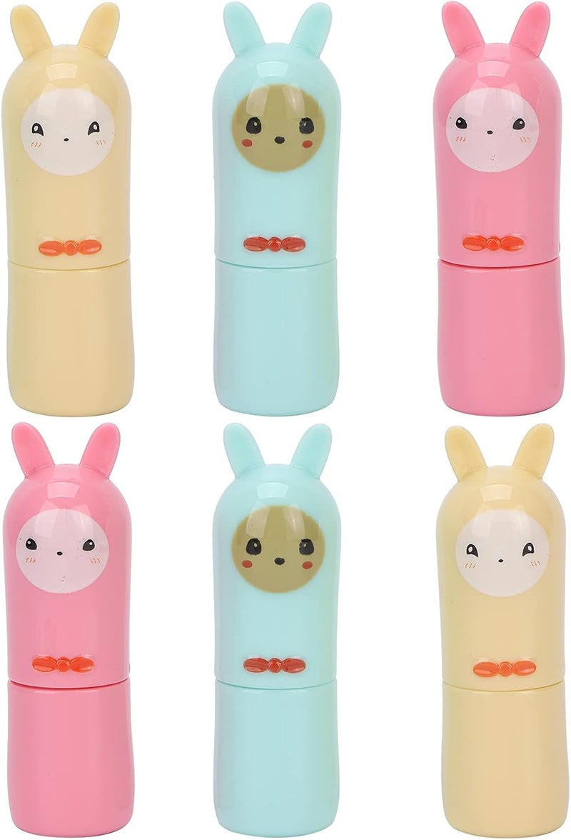 DIY Lipstick Kit Cartoon Lip Balm Bottles, Creative Homemade Lip Balm Containers, 6 Pcs Empty Lipstick Tubes for Crafting, Ideal MotherWifeGirlfriend - Image 1