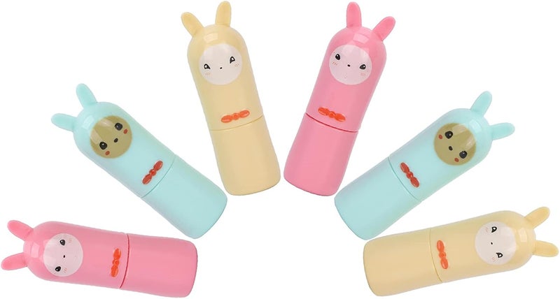 DIY Lipstick Kit Cartoon Lip Balm Bottles, Creative Homemade Lip Balm Containers, 6 Pcs Empty Lipstick Tubes for Crafting, Ideal MotherWifeGirlfriend - Image 3