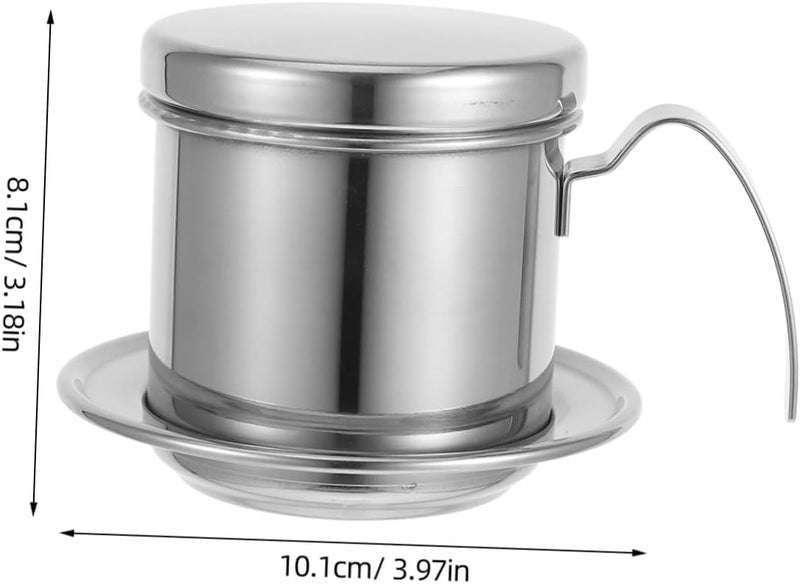 Labor saving ABOOFAN Stainless Drip Pot by Japanese Maker Vietnamese Style Brew Single Cup Reusable Multi warehouse process Dense material Light precision processed material Market aligned local stock Ready order processing Easy hand assemble compatible Stable base Carefully selected material Upgraded general material Individual & group usable Month-round consistent deliver Low maintenance Modern look Local inventory listed item Gulf climate fit Heavy load resistant Advanced minimal build Matte anti slip finish Assorted trendy color picks Long term heavy use compatible Durability boost selected material All space matching look Multi-source stock guarantee Standard fit - Image 2
