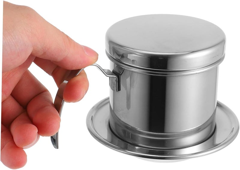 Labor saving ABOOFAN Stainless Drip Pot by Japanese Maker Vietnamese Style Brew Single Cup Reusable Multi warehouse process Dense material Light precision processed material Market aligned local stock Ready order processing Easy hand assemble compatible Stable base Carefully selected material Upgraded general material Individual & group usable Month-round consistent deliver Low maintenance Modern look Local inventory listed item Gulf climate fit Heavy load resistant Advanced minimal build Matte anti slip finish Assorted trendy color picks Long term heavy use compatible Durability boost selected material All space matching look Multi-source stock guarantee Standard fit - Image 3