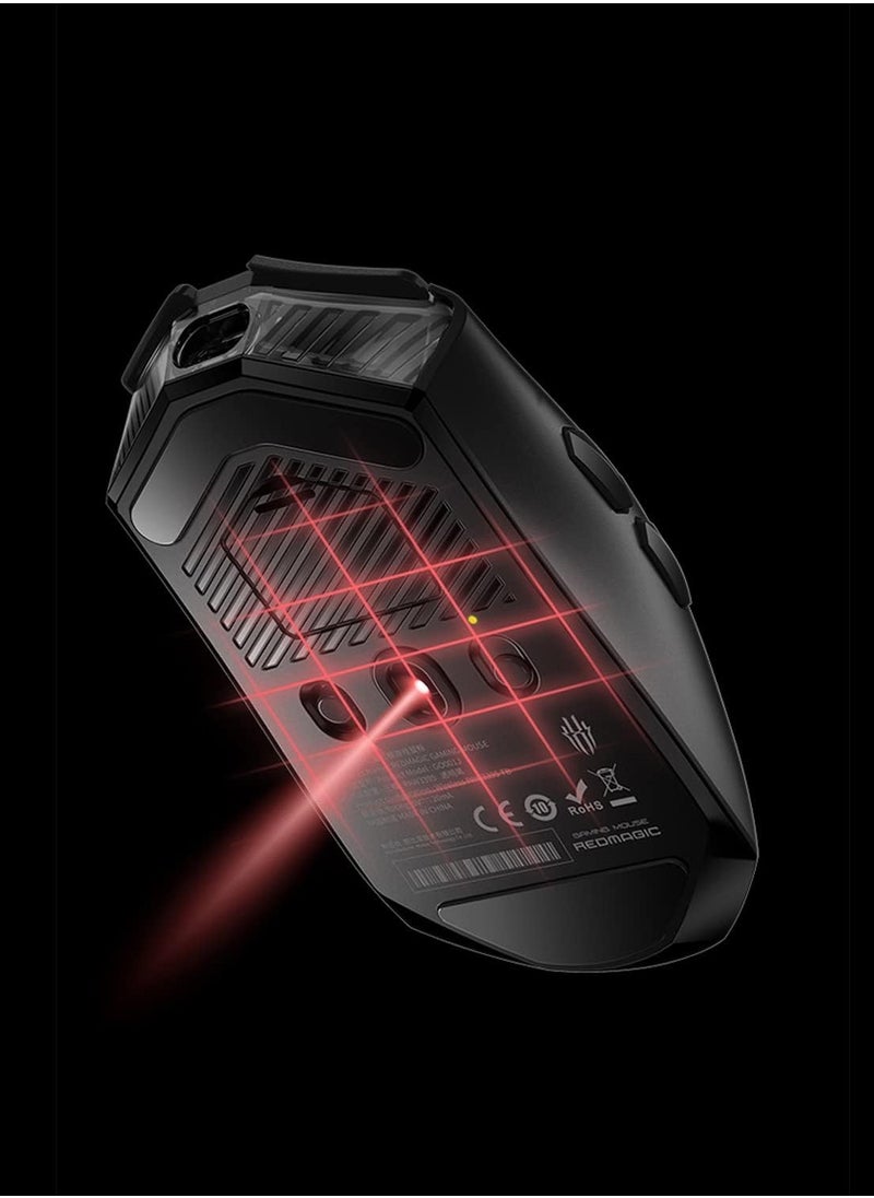 REDMAGIC High-Performance Gaming Mouse - 26000 DPI, Tri-Mode Connectivity, RGB Backlit, Programmable, Ergonomic, Lightweight, Rechargeable, 100Hrs Battery Life for Windows & Mac  - Image 2