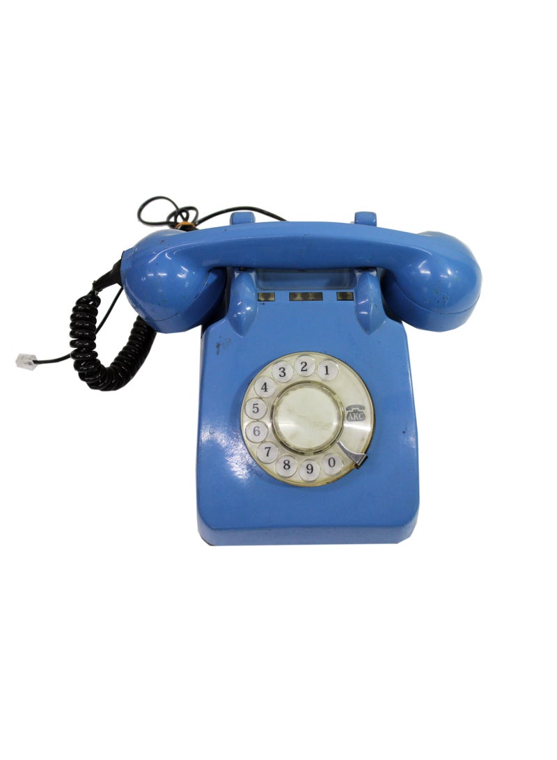 Latas Old Style Rotary-Vintage Telephone, Nostalgic, Classic Style,Home, Office, Landline Phone, Traditional Bell Ring Tone|Working Condition (SKYBLUE)  - Image 1