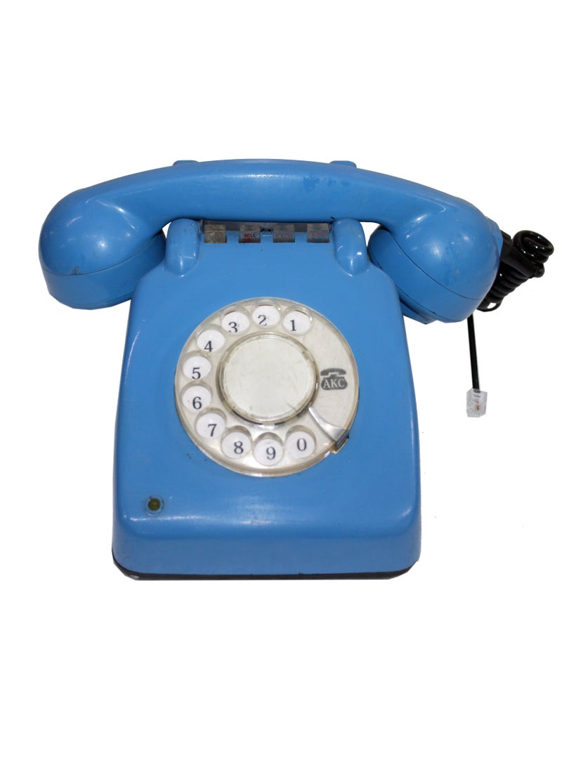 Latas Old Style Rotary-Vintage Telephone, Nostalgic, Classic Style,Home, Office, Landline Phone, Traditional Bell Ring Tone|Working Condition (SKYBLUE)  - Image 3