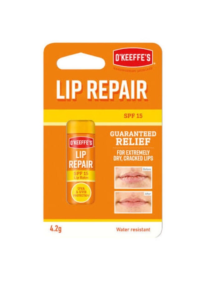 أوكيفيس بلسم الشفاه O'Keeffe's Lip Repair بعامل حماية من الشمس SPF15 (4.2 جم) - Image 3