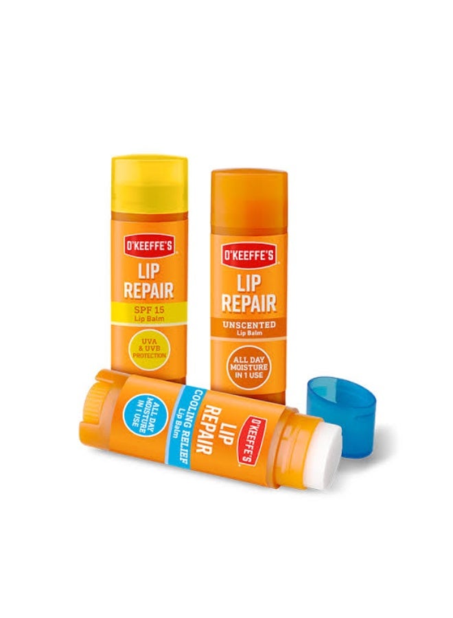 أوكيفيس بلسم الشفاه O'Keeffe's Lip Repair بعامل حماية من الشمس SPF15 (4.2 جم) - Image 2