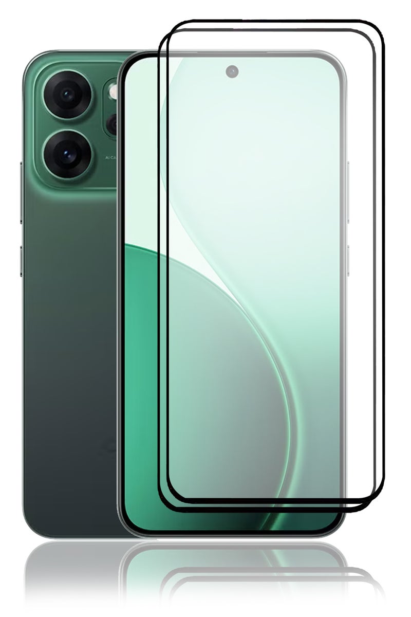 2 Pieces of Oppo Reno 14F 5G /Reno 14/Reno 13/Screen Protector – Edge to Edge Tempered Glass Screen Protector, High Transparency, Delicate Touch, Anti-Explosion, Smooth Arc Edges, Easy Installation - Image 1